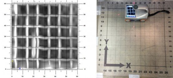 Détection d'aciers par méthode radar (mode 3D)