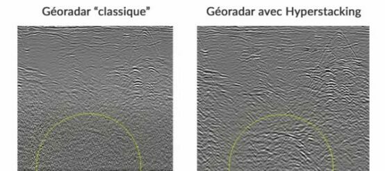 Géoradar hyperstacking