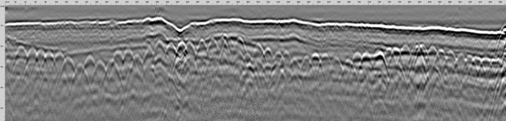 Radargramme B-SCAN : imagerie des structures et ouvrages jusqu'à 60 / 75 cm selon les modèles